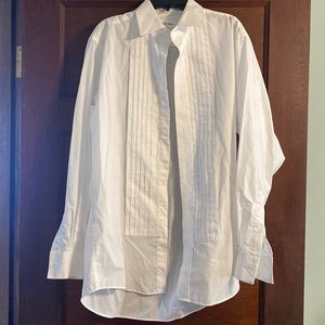 Pierre Cardin White Tux Shirt S